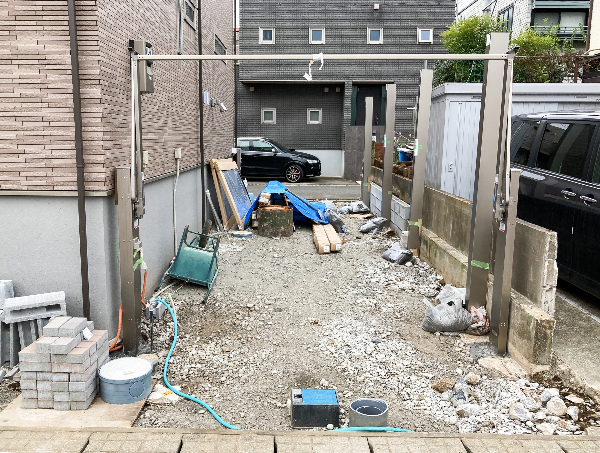 外構リフォーム（駐車場拡張工事）